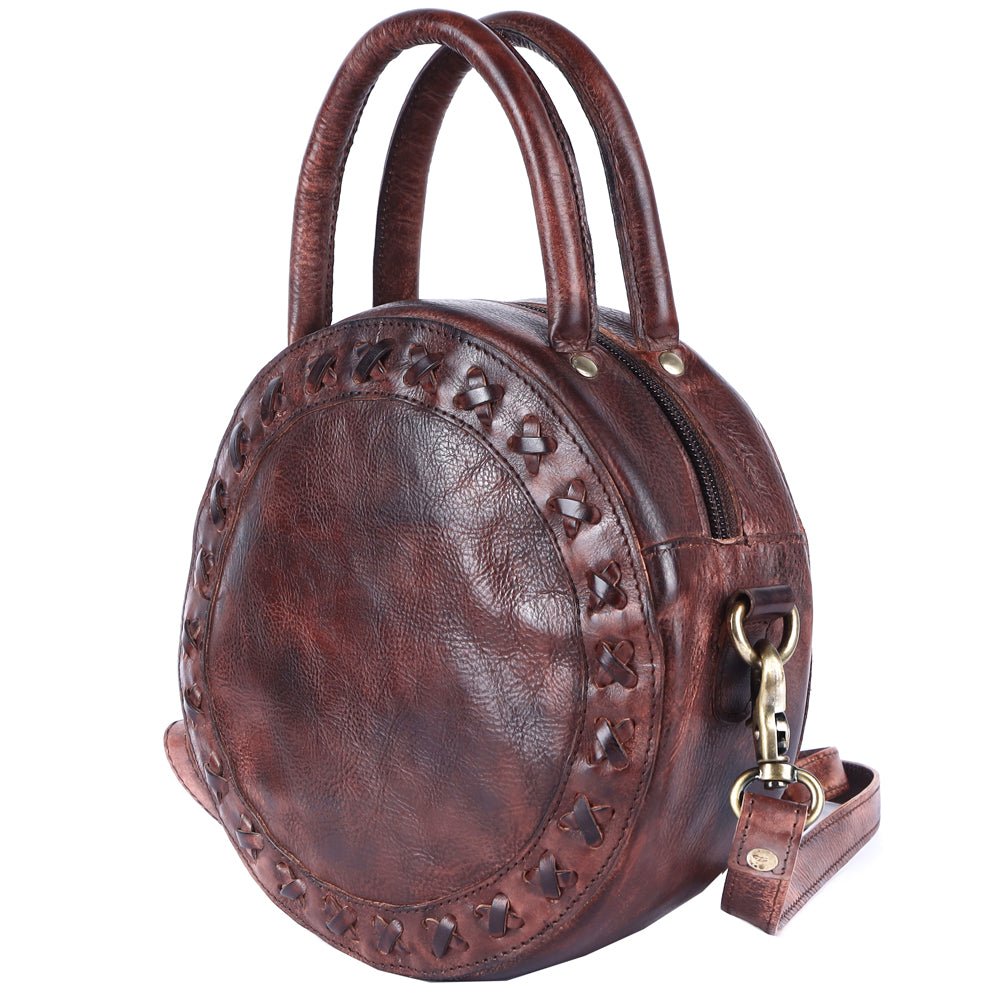The Circle Leather Small Sling Bag