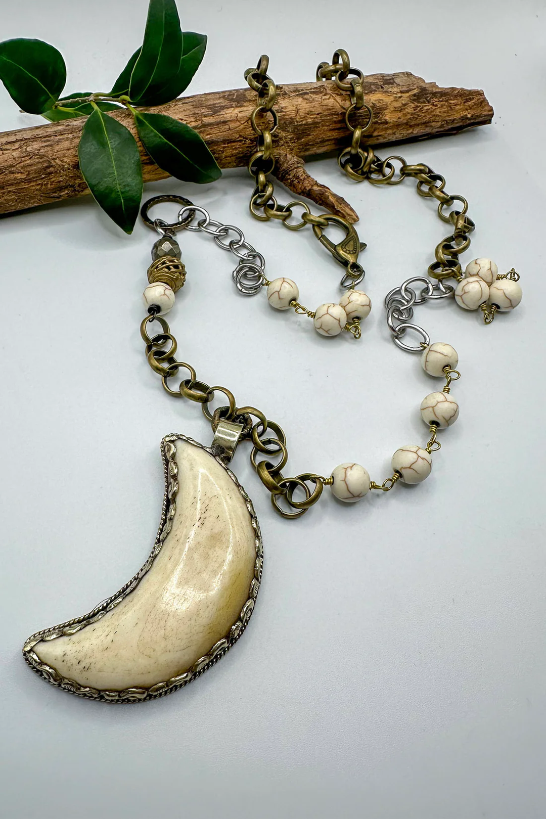 Crescent Moon ~ Handmade Statement Necklace