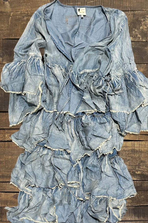 Chambray Skies Duster Jacket