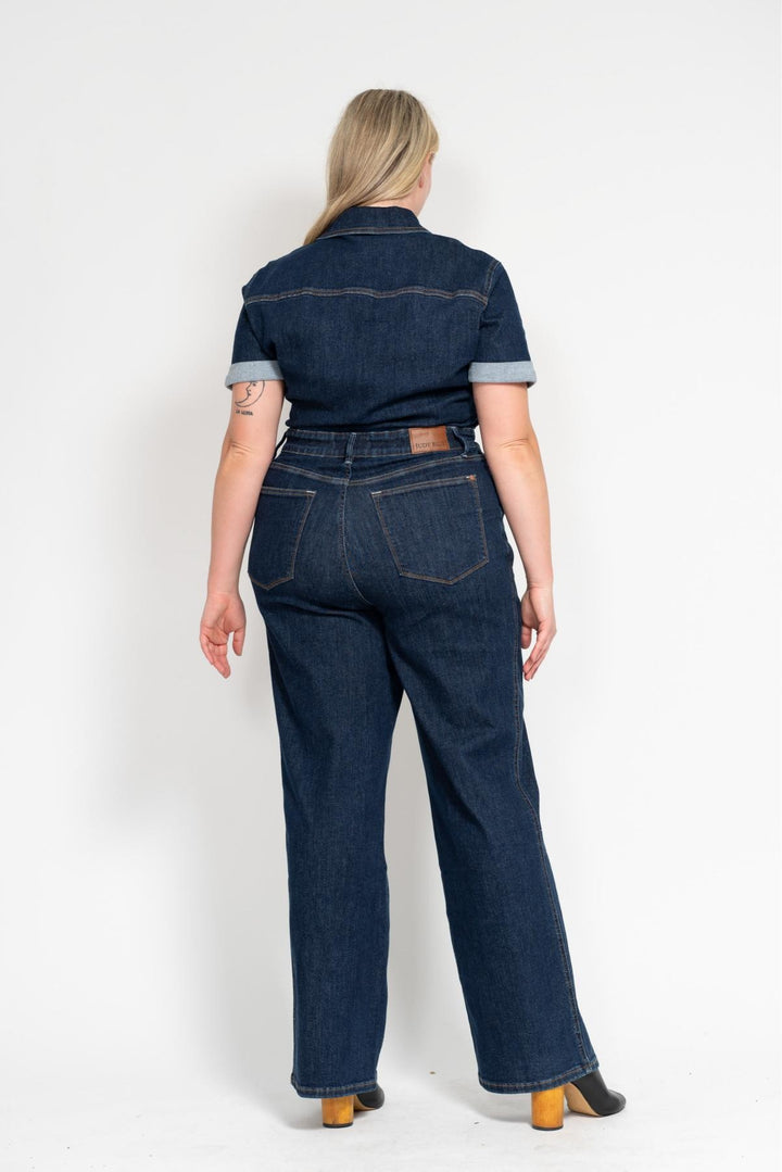 Judy Blue - The Jackson Jumpsuit Straight Leg w/ Tummy Control Small thru 3XL