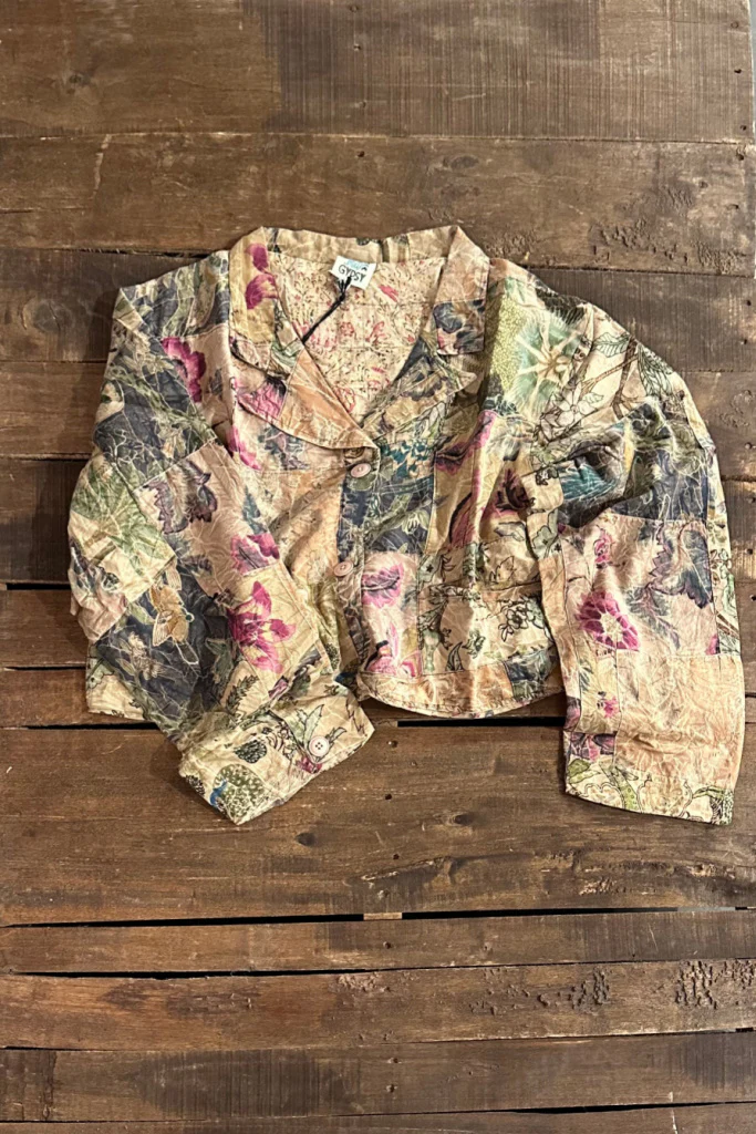 Evening Garden Walks Cropped Jacket